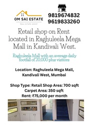 Retail Shop for Rent in Raghuleela Mall